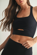 Venice AirFlex Mesh Racerback Sports Bra: Black