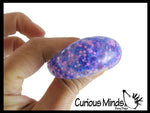 1 Pack of 3 Stress Balls -Small Amazing 1.5" Confetti Bead