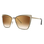DIFF Becky Gold Flash Brown Gradient Sunglasses