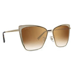 DIFF Becky Gold Flash Brown Gradient Sunglasses
