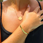 18K Gold Herringbone Chain Bracelet 6.5' & 7"