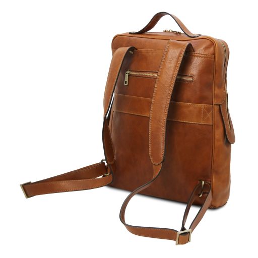 Tuscany Leather Leather Backpack with Laptop Compartment