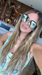 DIFF Becky Black Flash Grey Gradient Sunglasses