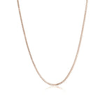 Gold Stainless Steel Pvd Coated 1.5mm Box Chain Necklace 16"