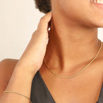 18K Gold PVD Stainless Steel Rope Chain Necklace 5mm 24"