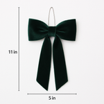 Emerald Green Draping Velvet Bows (4 Sizes)