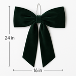Emerald Green Draping Velvet Bows (4 Sizes)