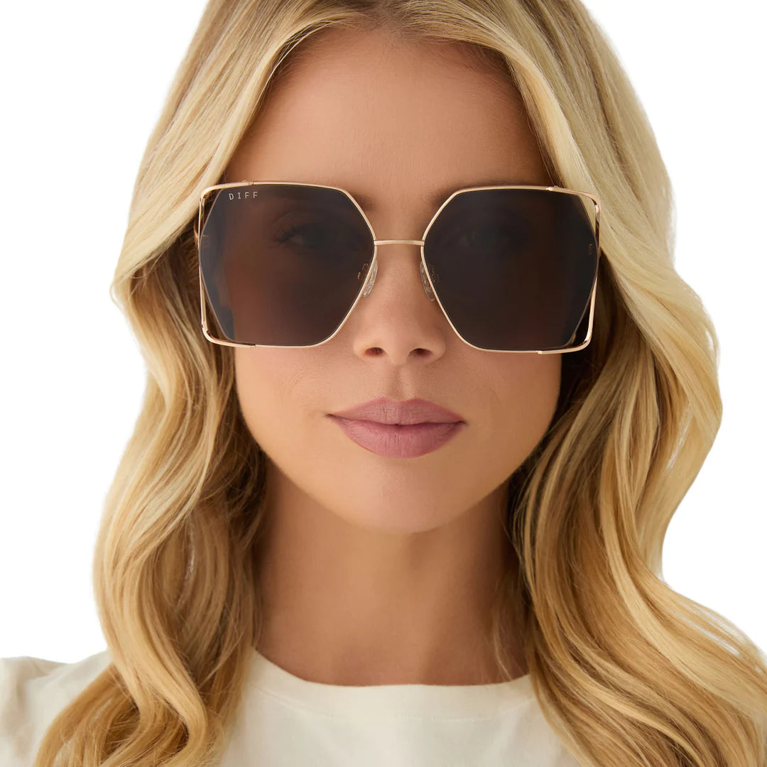 DIFF donna iv brushed gold + truffle