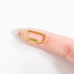 18K Gold PVD Stainless Steel Classic Carabiner