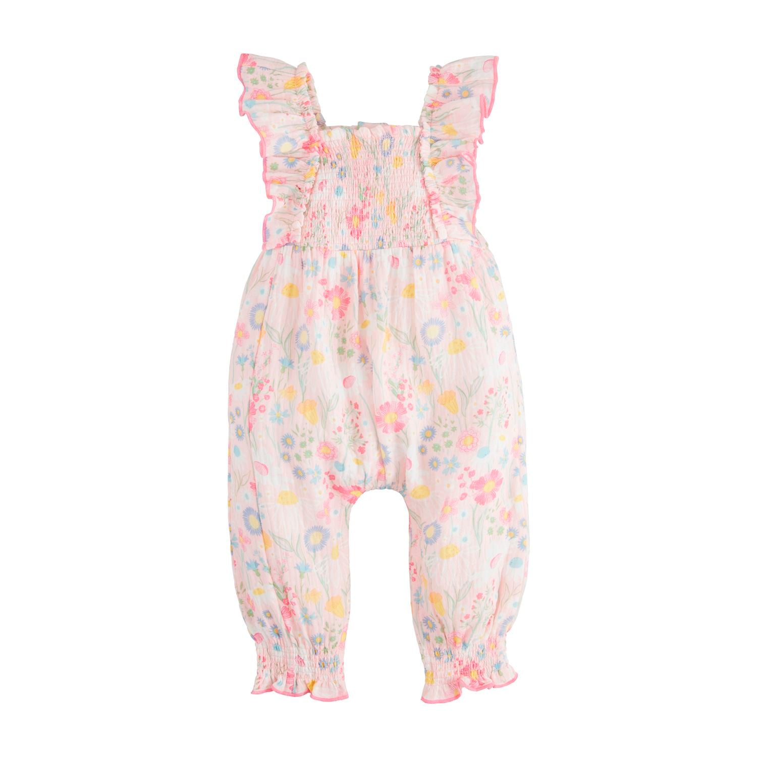 MUD PIE Easter Floral One-Piece 9-12m
