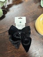 Velvet hair bows Assorted Colors 5"