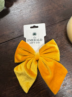 Velvet hair bows Assorted Colors 5"