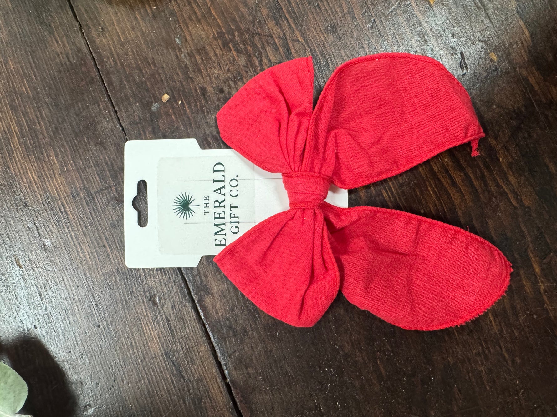Simple cotton holiday hair bows 5"
