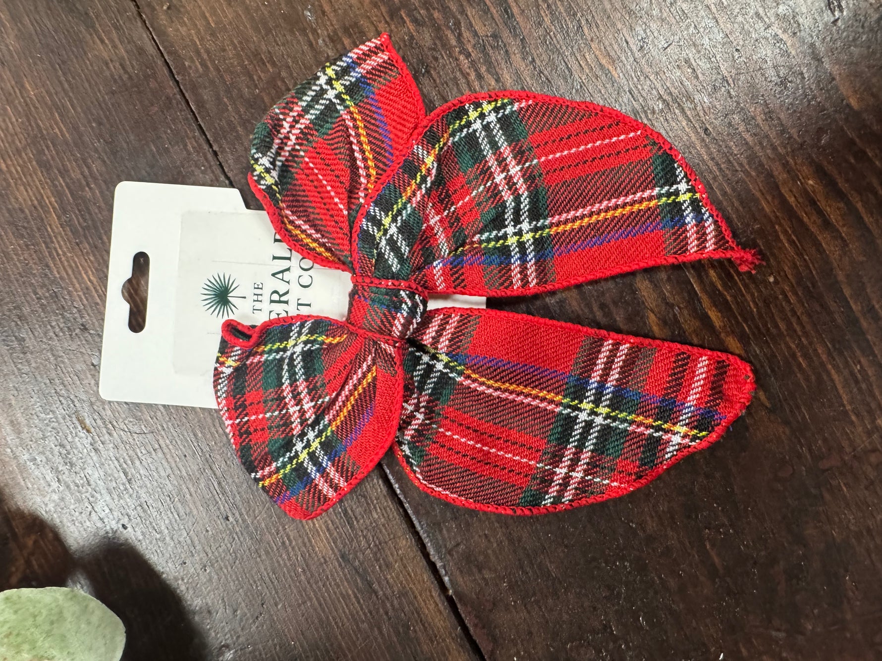Simple cotton holiday hair bows 5"