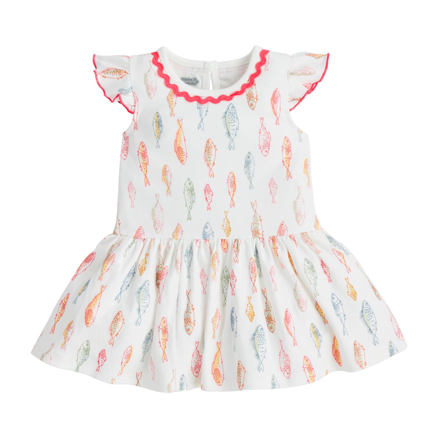 MUD PIE Multi-Color Fish T-Shirt Dress 24m-3T