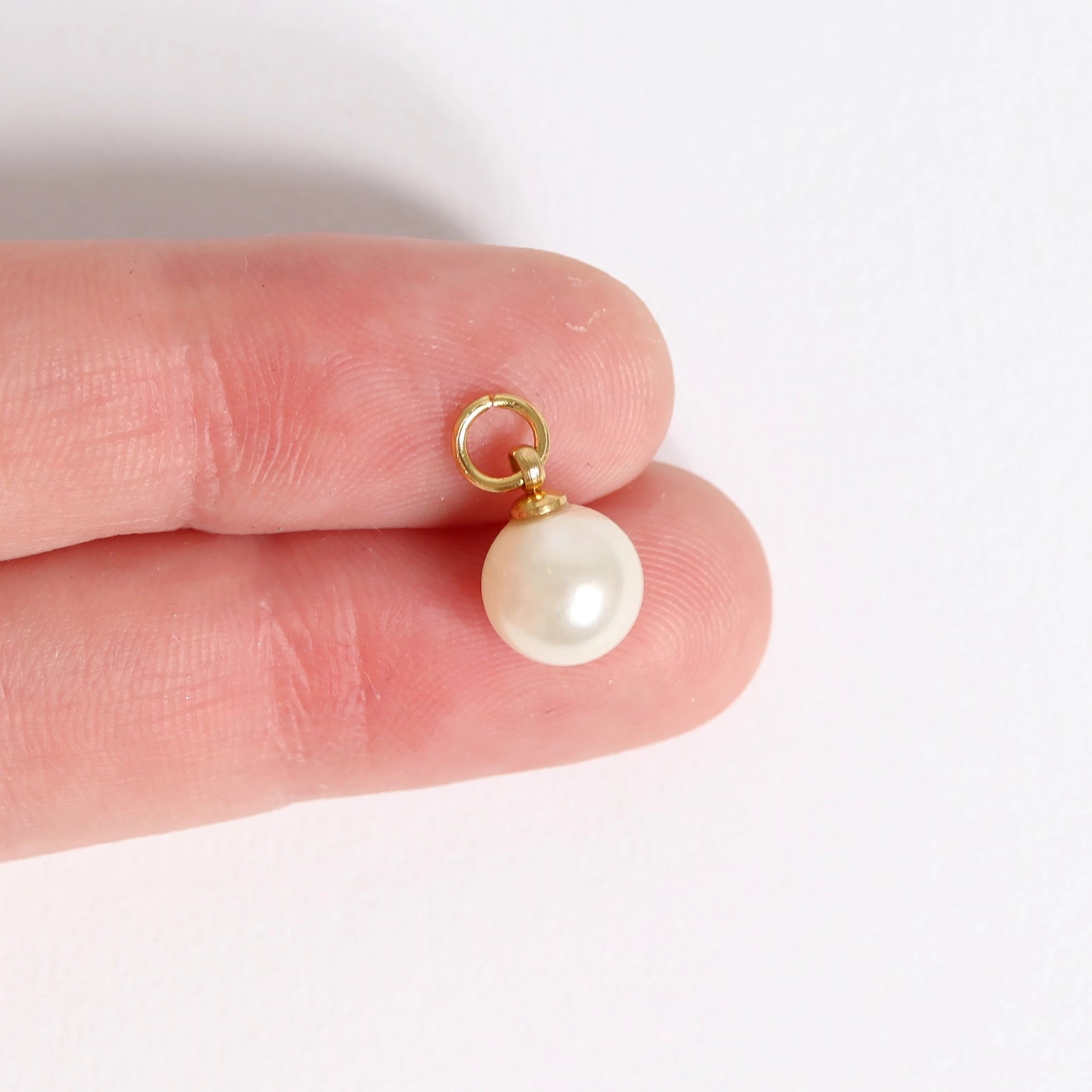 Glass Pearl Charms CHARM ONLY