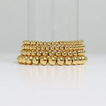 Gold Beaded Stretch Bracelet 5mm