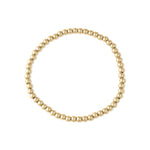 Gold Beaded Stretch Bracelet 5mm