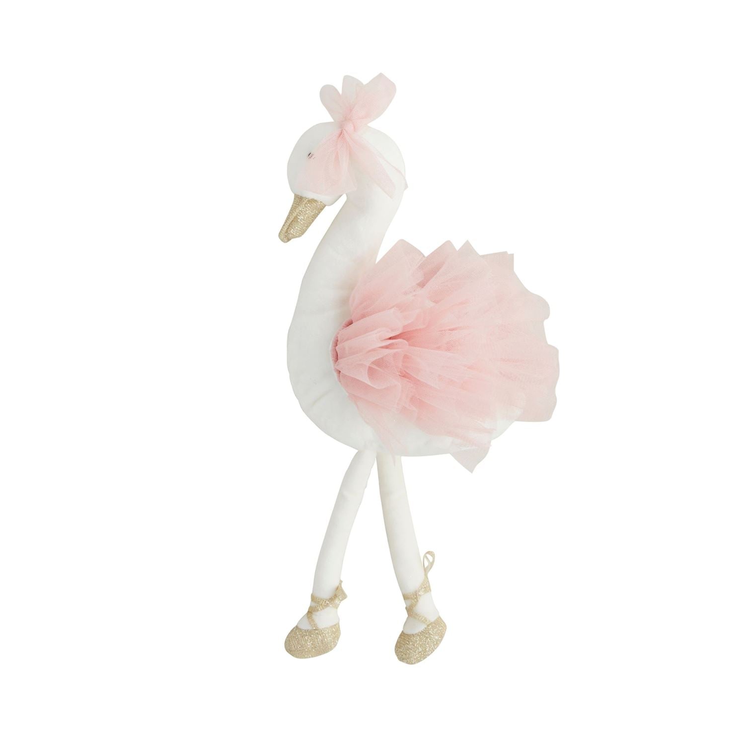 MUD PIE Swan Velvet Princess Plush