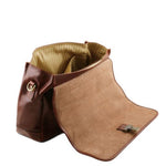 Leather Multi Compartment TL SMART Briefcase With Flap