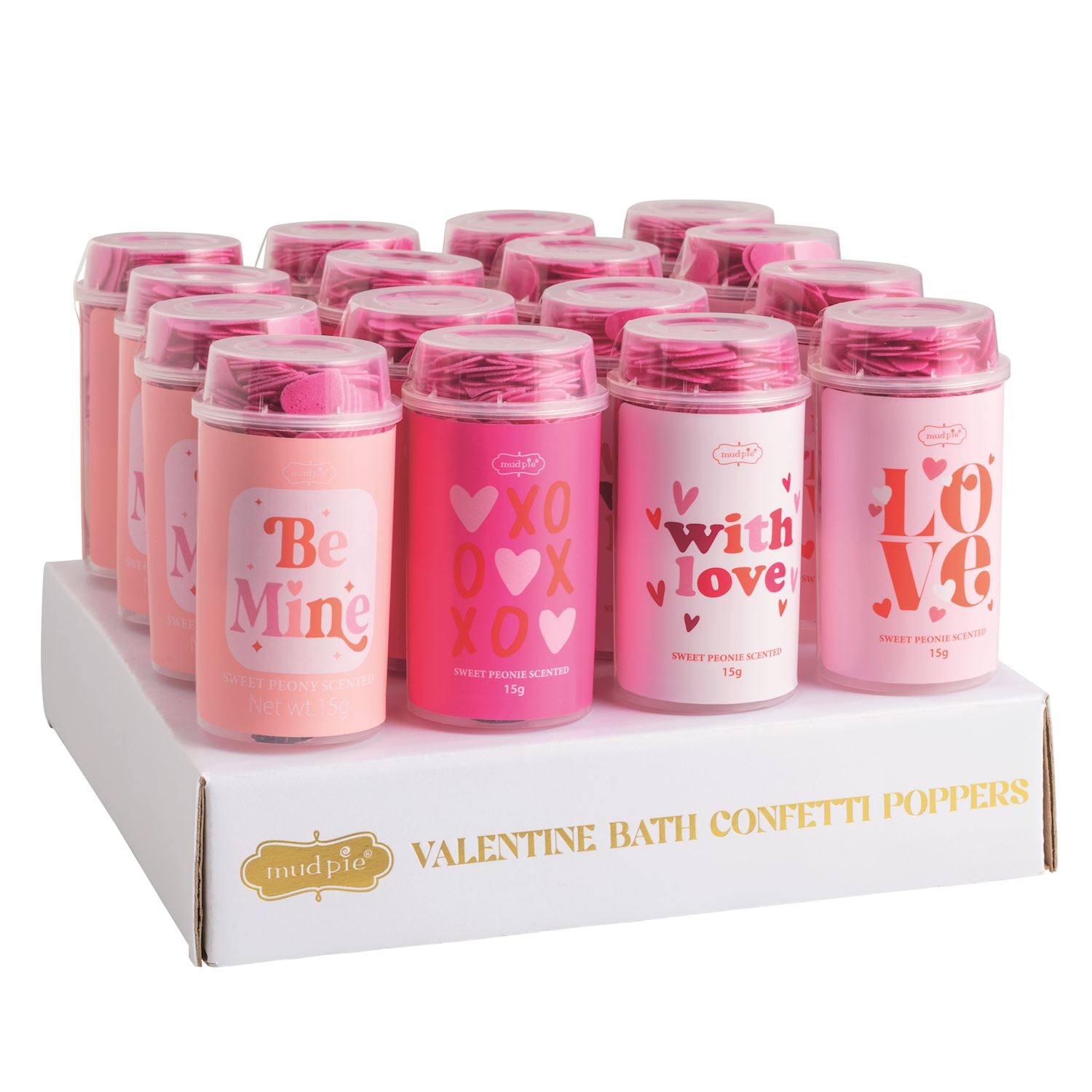 MUD PIE Valentine's Bath Confetti Poppers