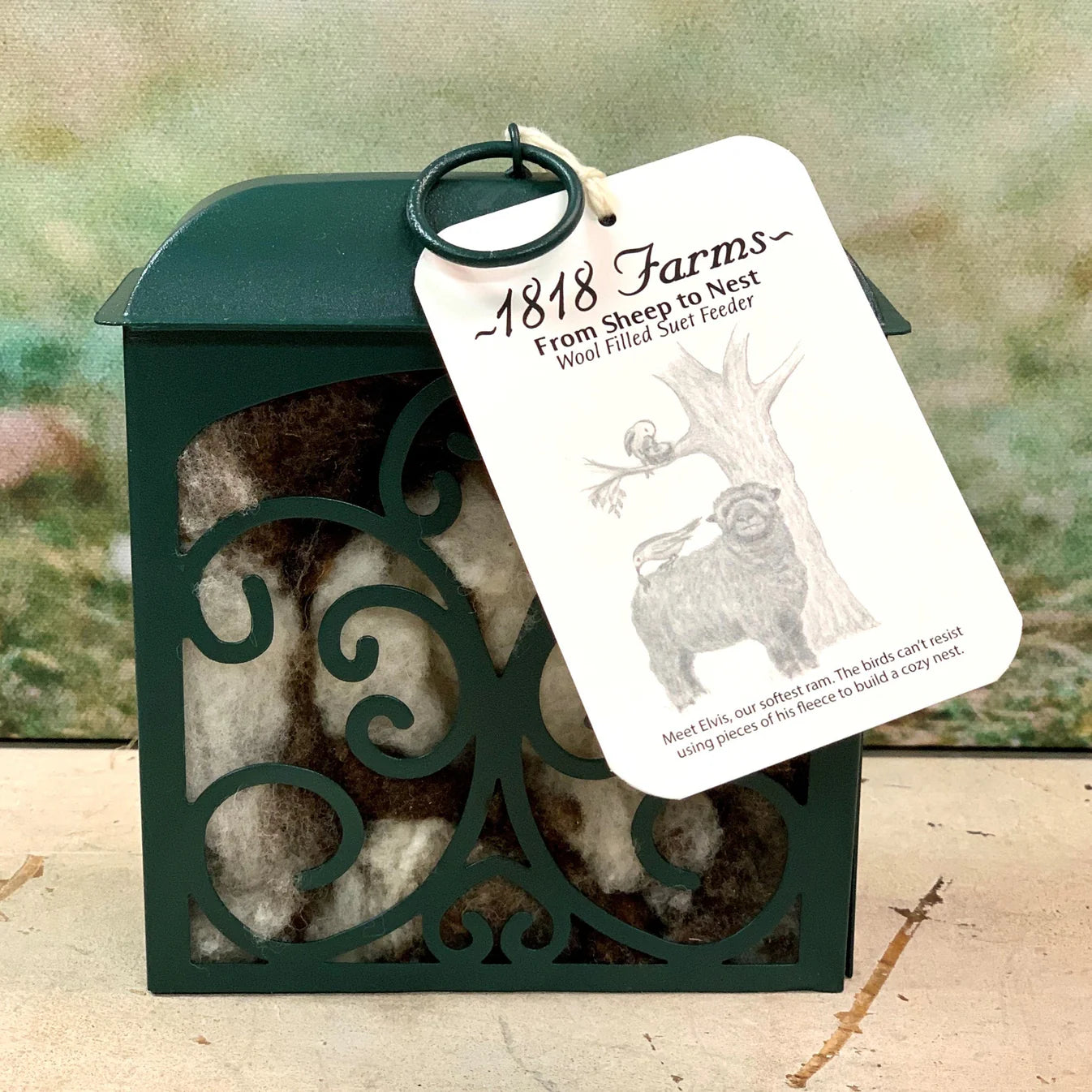 1818 Farms  Wool Filled Suet Feeder
