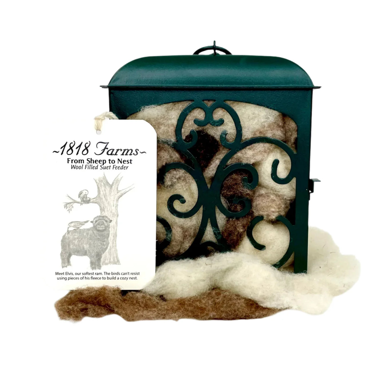 1818 Farms  Wool Filled Suet Feeder