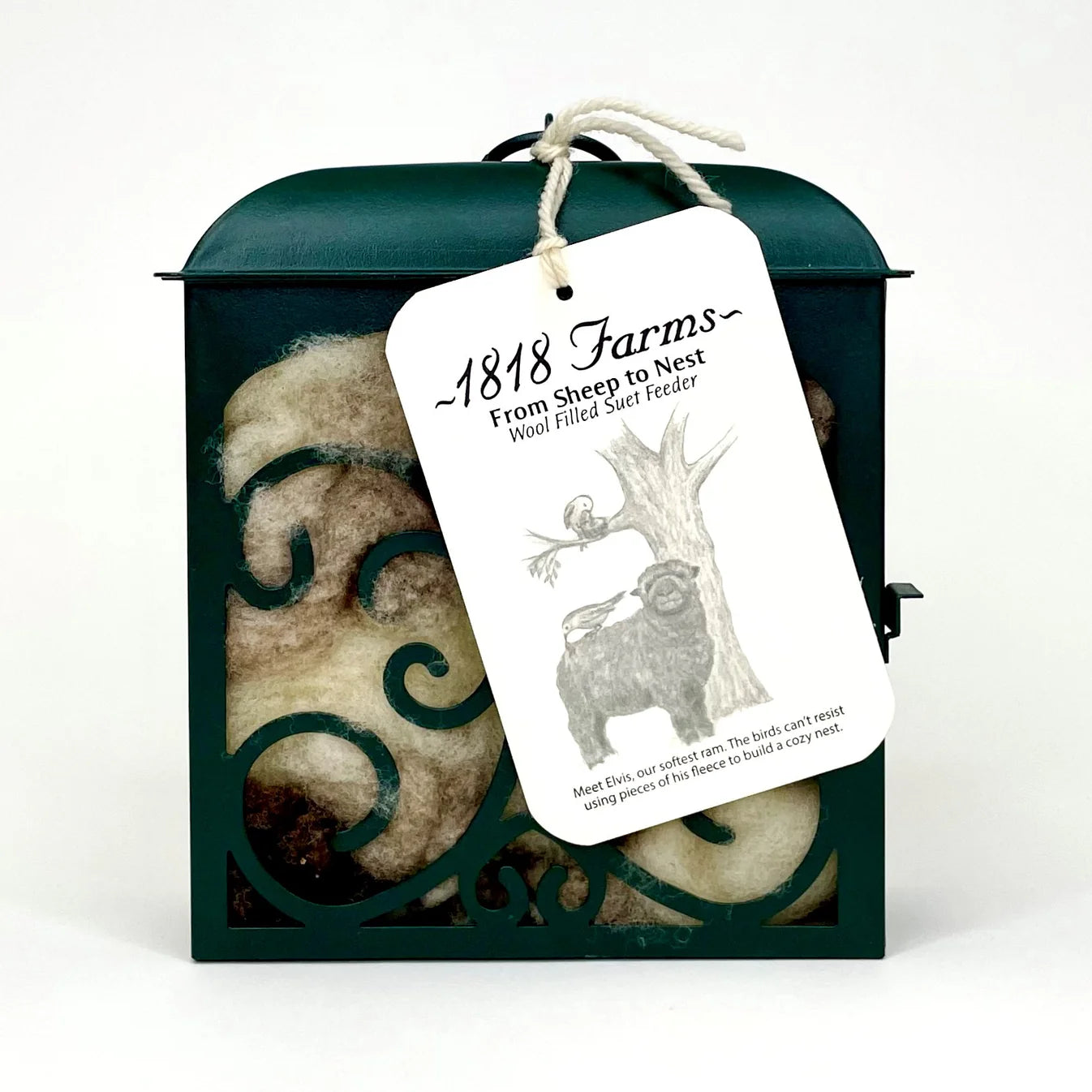 1818 Farms  Wool Filled Suet Feeder