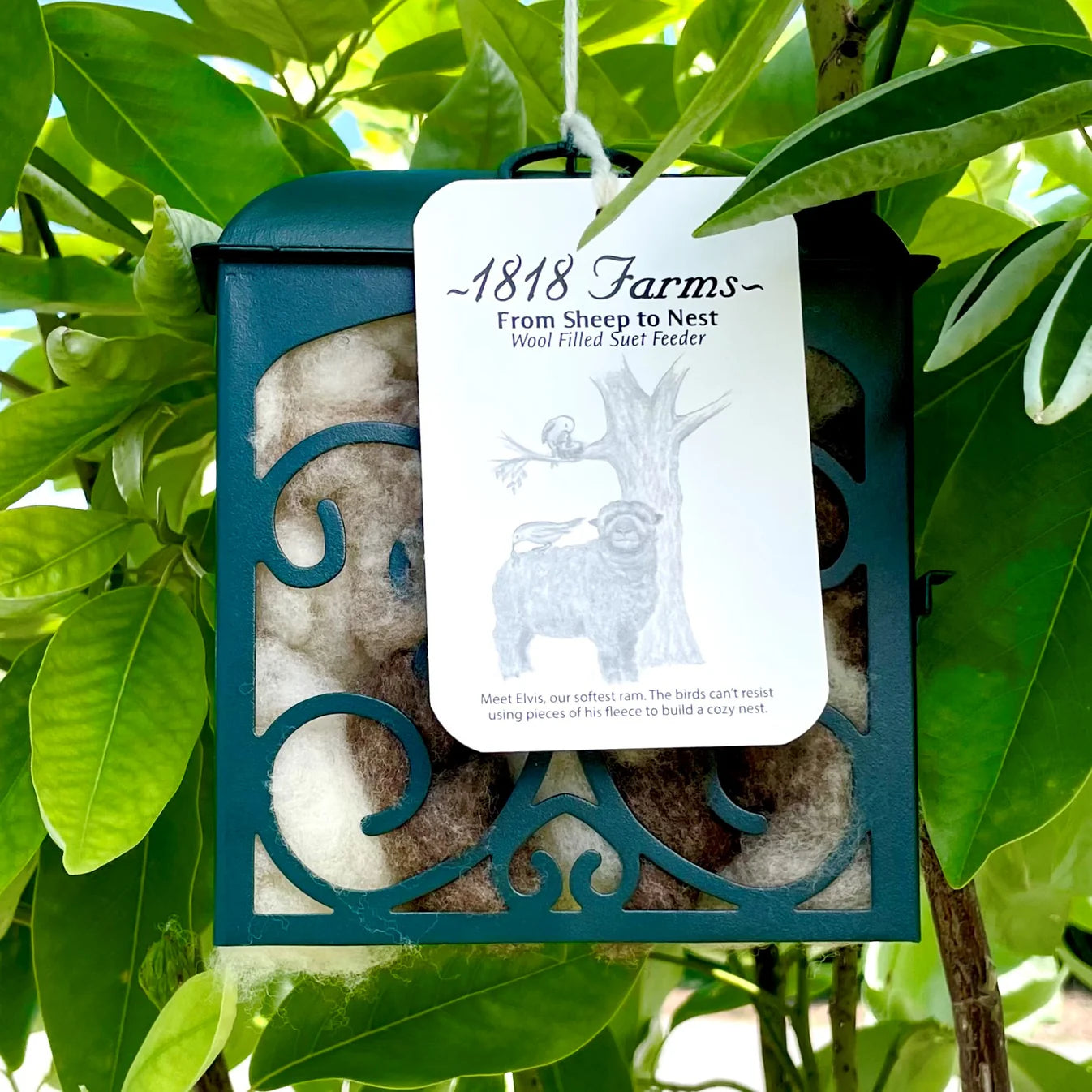 1818 Farms  Wool Filled Suet Feeder