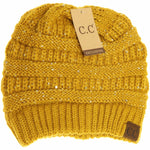 Sequin CC Beanies: Taupe