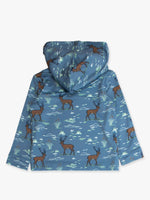 Boys Deer Antler Adventure Performance Hooded Shirt: Blue / 3T