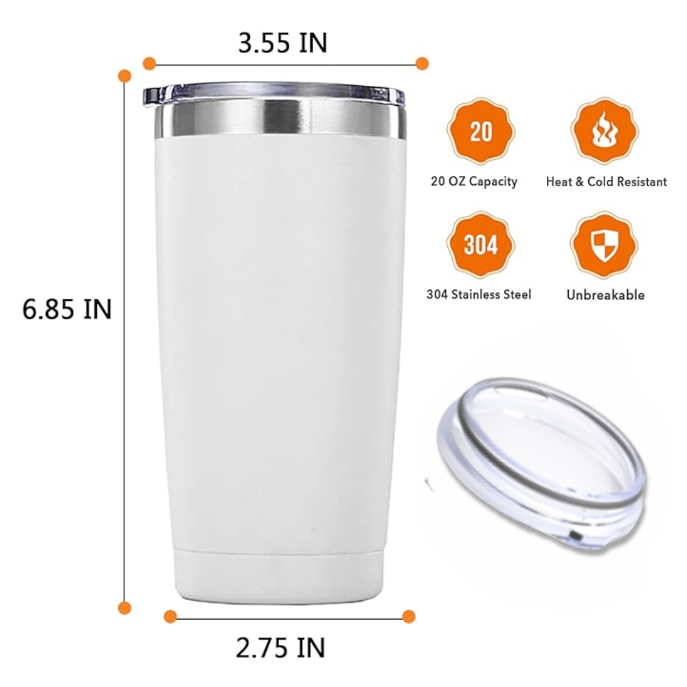 Pickleball 20oz Tumbler- Dink Responsibly- Travel Mug