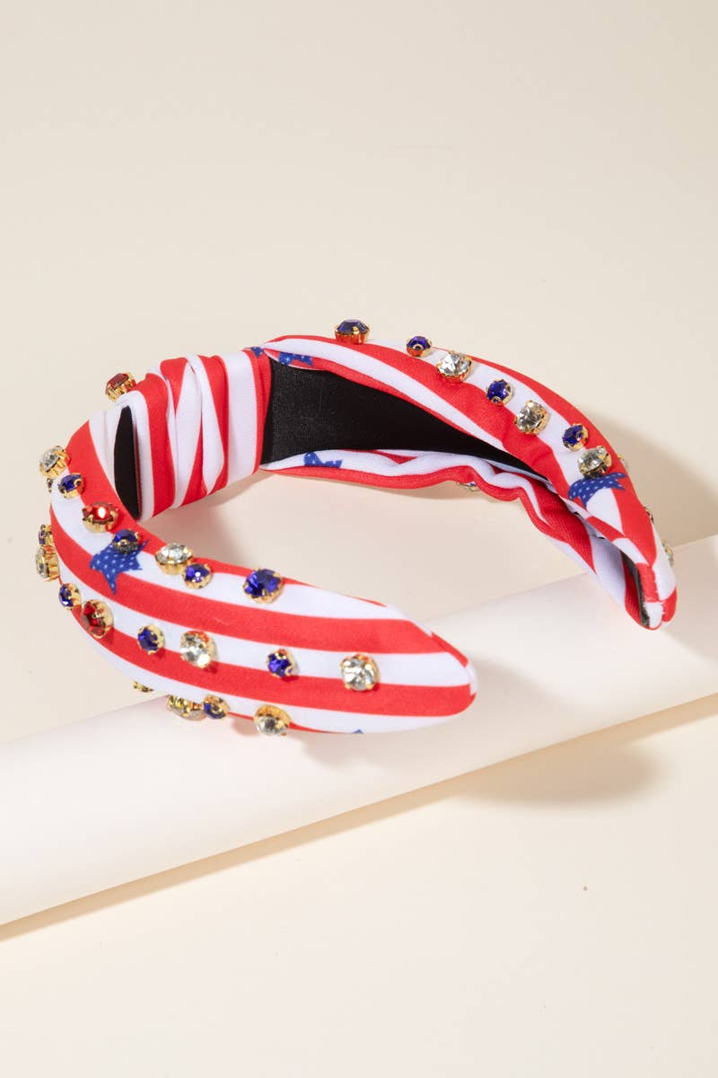Usa Stars And Stripes Headband