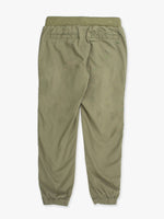 Boys Dusty Olive Jogger Pants: Green / 4T