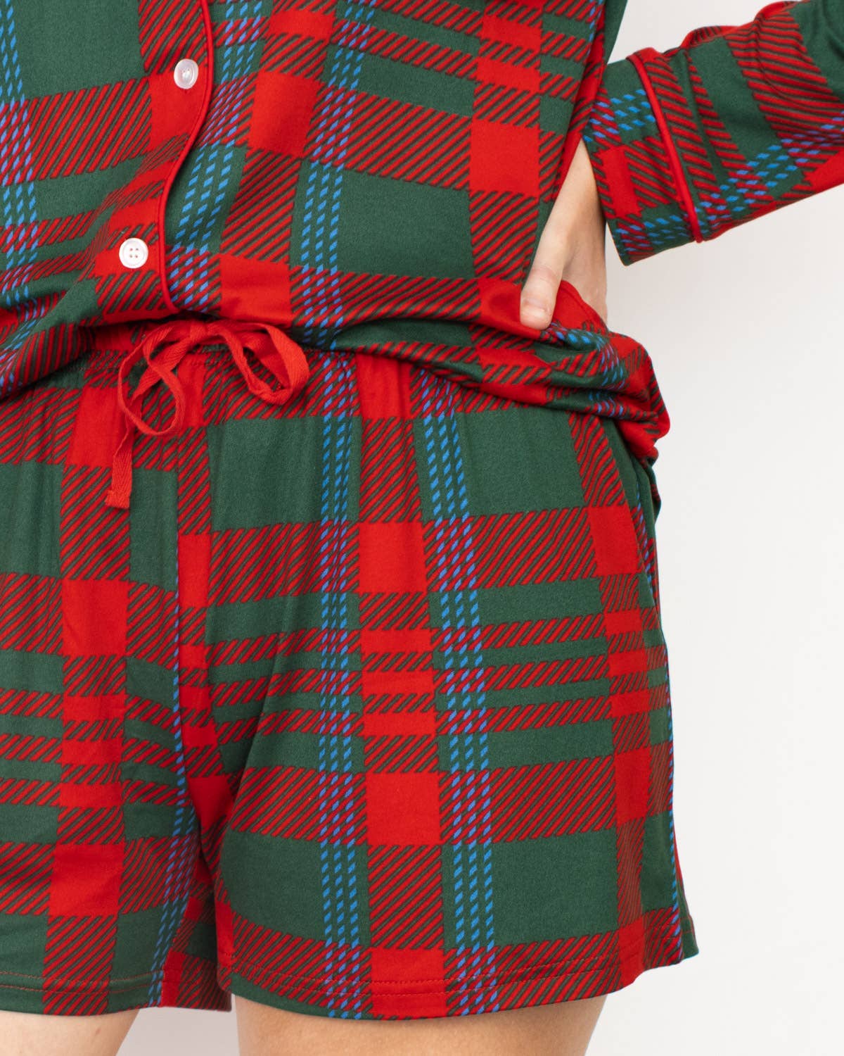 Telluride Plaid Sleep Shorts   Dark Green/Red/Blue   -Asst.: XSmall