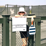 Swift Terry Towel: One More Game White PIckleball