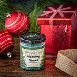 Morning Wood Christmas Holiday Candle - Funny Blue