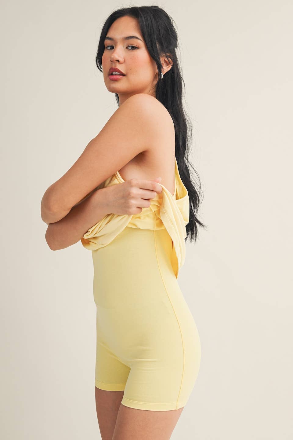 Mineral Wash Play Dress: Coral / L