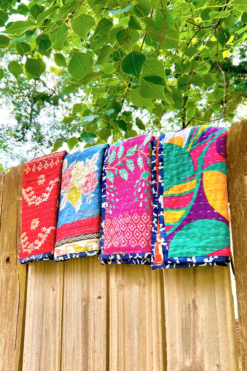 Kantha Kitchen Towels, Set of 2