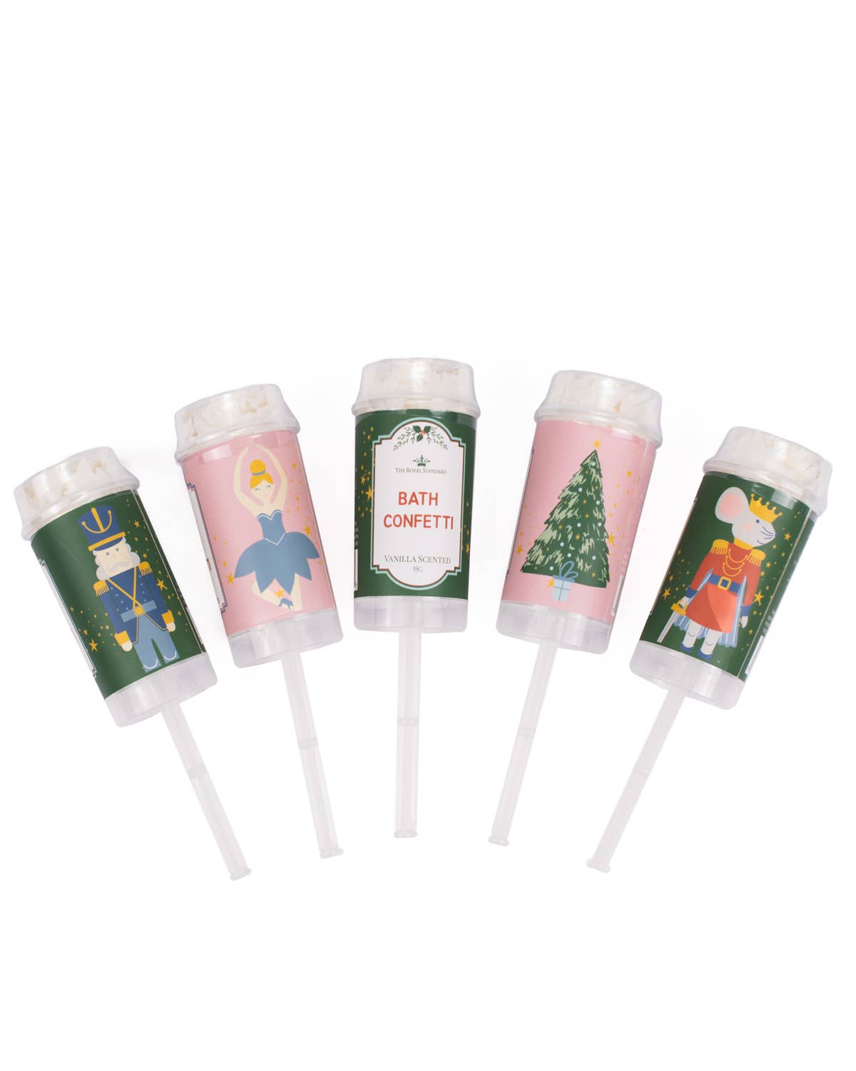 Nutcracker Waltz Bath Confetti Poppers   Vanilla Scented   24*15g