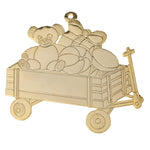 Gold Toy Wagon Christmas Ornament