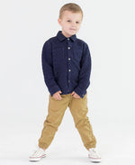 Boys Dark Khaki Jogger Pants: 12-18m