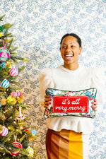 Very Merry Needlepoint Pillow