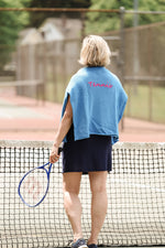 Elsie Lightweight Sweater - Tennis - Blue with Hot Pink Tennis / Medium