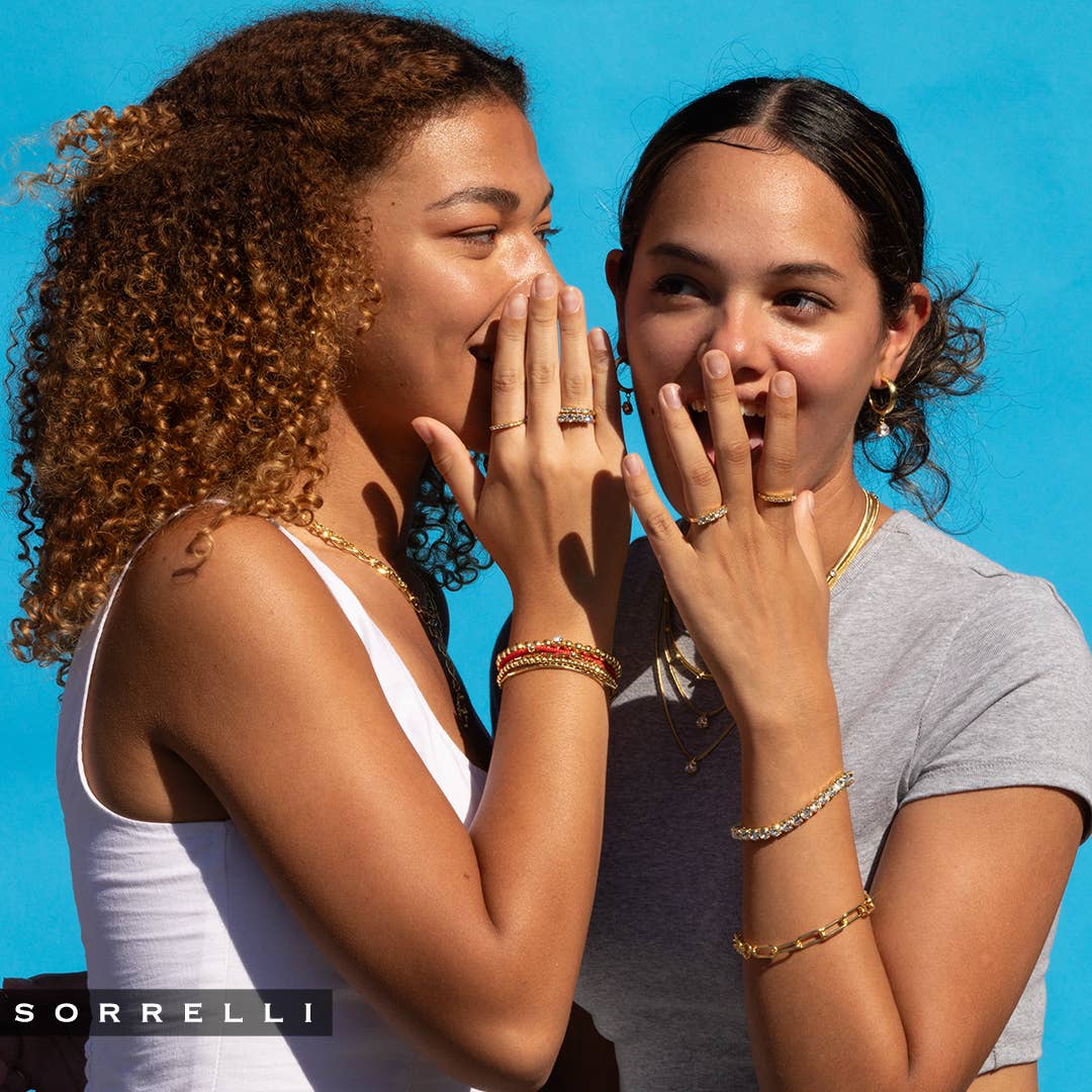 Sorrelli Chunky Paperclip Tennis Bracelet -Metallic