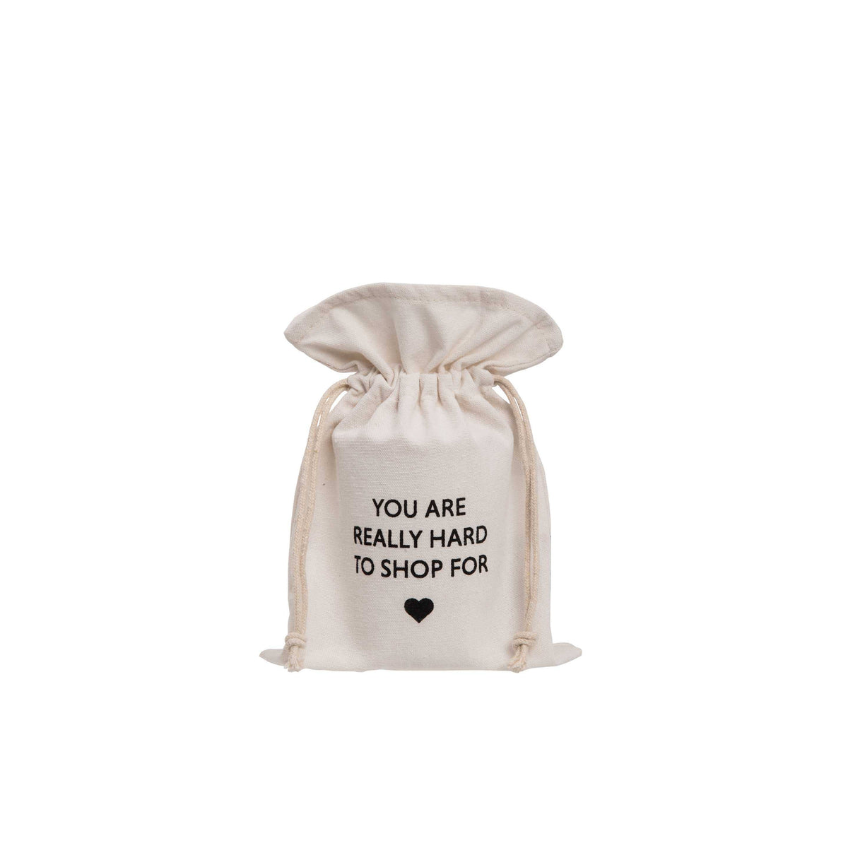 Beige Polyester Canvas Gift Bag Holds Jar Candle