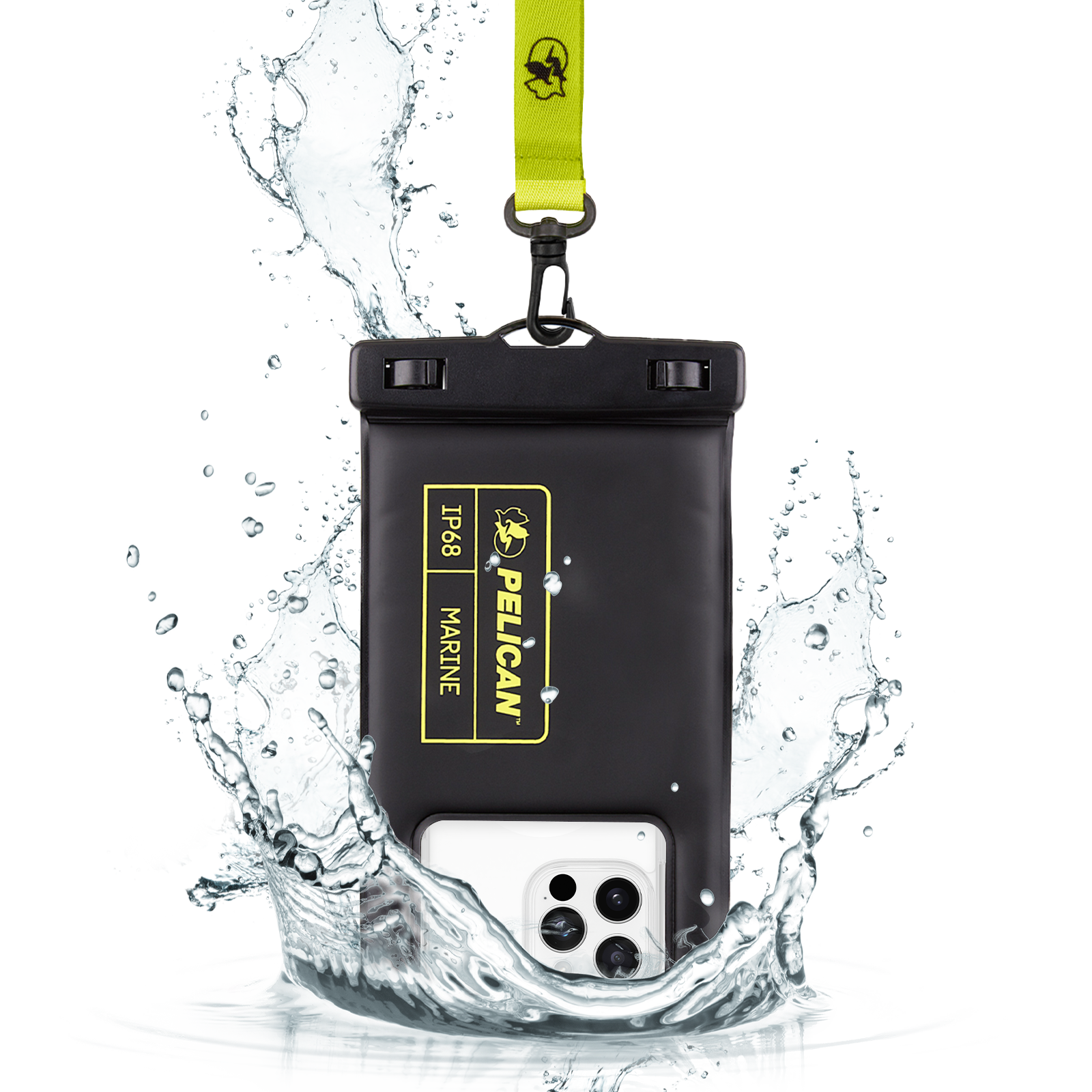 Pelican Marine Waterproof Floating Phone Pouch: Stealth Black