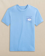 Y SS Original Skipjack Grey Marlin Tee: Ocean Channel - 1756 / XL