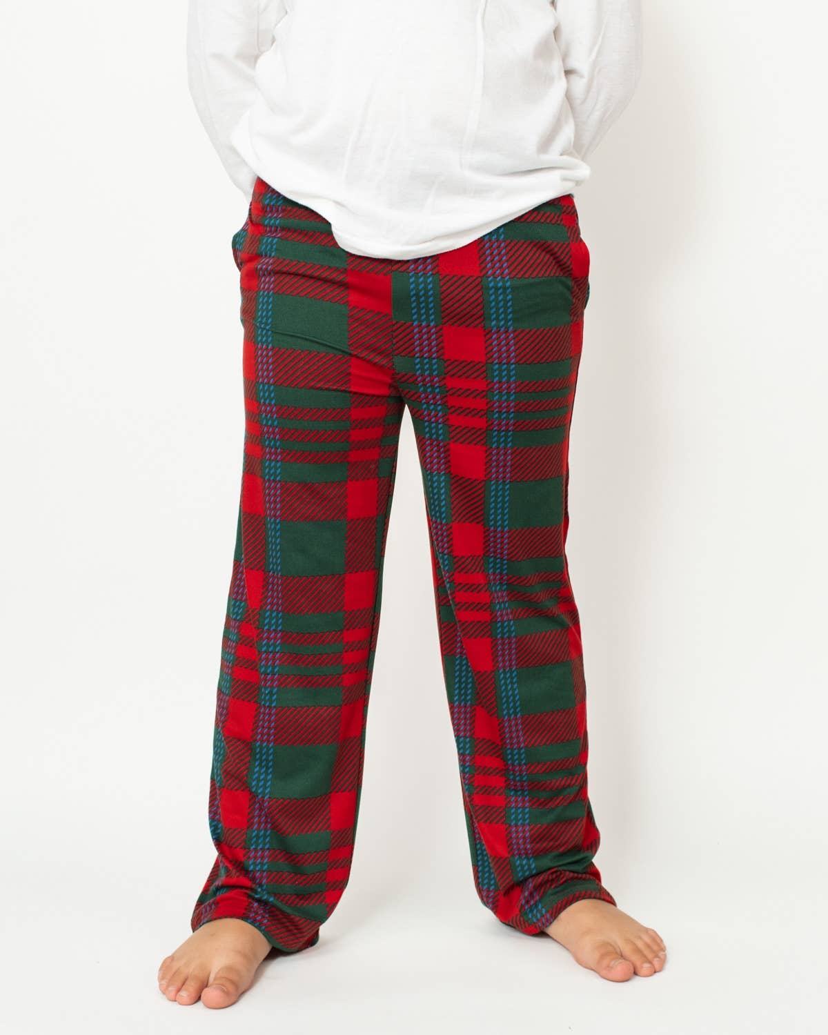 Youth Telluride Plaid Sleep Pants   Dark Green/Red/Blue   -Asst.: Medium (8-9)