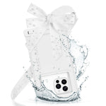 Case-Mate Ivory Pearl Bow Waterproof Floating Pouch